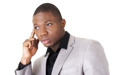 Afrika adam ciddi bir yüz