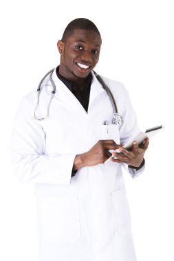 Bir tablet ile Afrika doktor