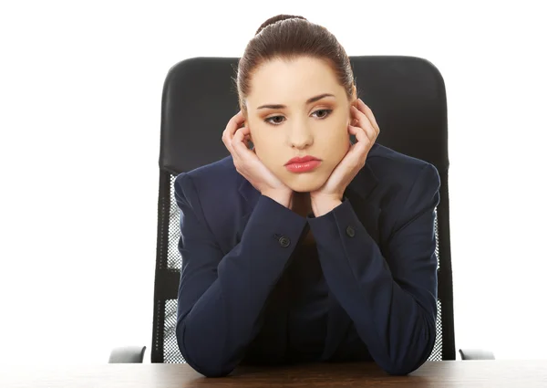 Besorgte Geschäftsfrau — Stockfoto