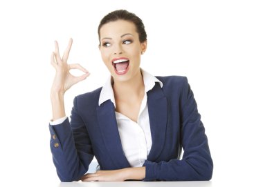 İşkadını el ok işareti