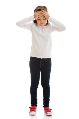 Küçük kız depresif