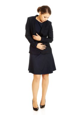 İşkadını karın ağrısı ile