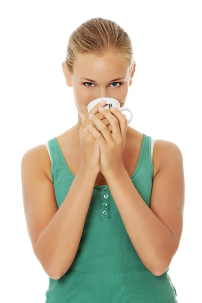 Vrouw drinken — Stockfoto