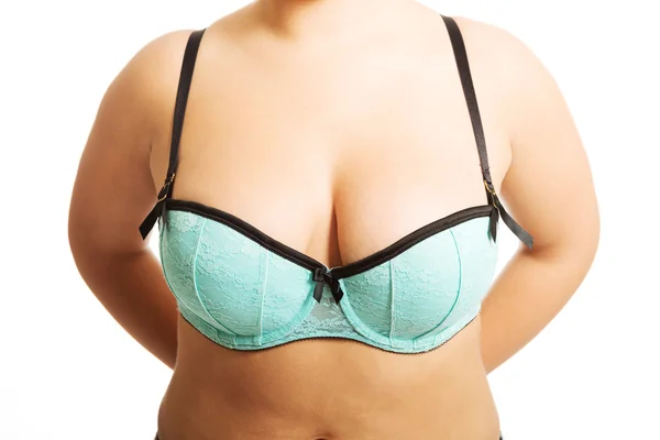 Portrait of a woman's big breast — Stock Photo, Image