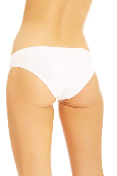 Woman's bum in white panties Stock Picture