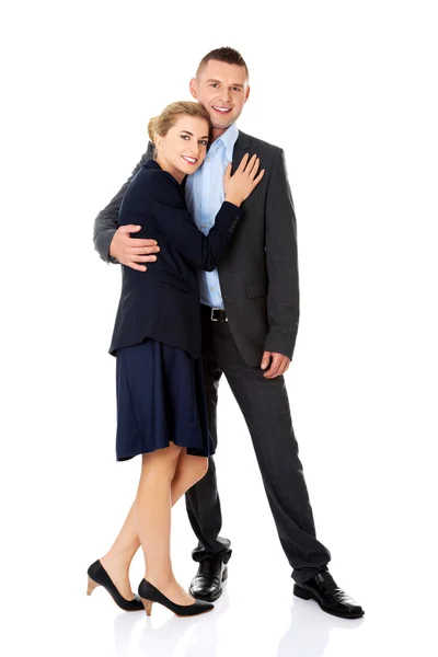 Businesspeople embracing each other — Stock Photo, Image