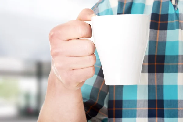 Arbeiter in der Pause trinken Kaffee — Stockfoto