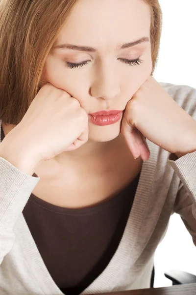 Young tired woman — Stock Photo, Image