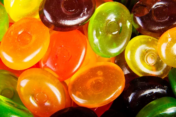 Close up colorful hard candies — Stock Photo, Image