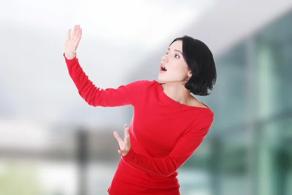 Scared woman — Stock Photo, Image