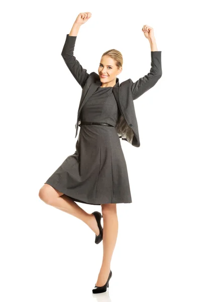 Cheerful businesswoman — Stock Photo, Image