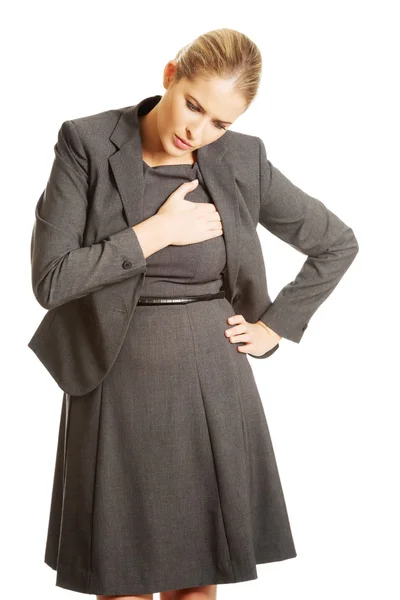 Vrouw met hart-en vaatziekten. — Stockfoto