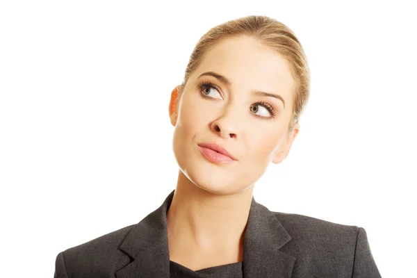 Thoughtful businesswoman — Stock Photo, Image