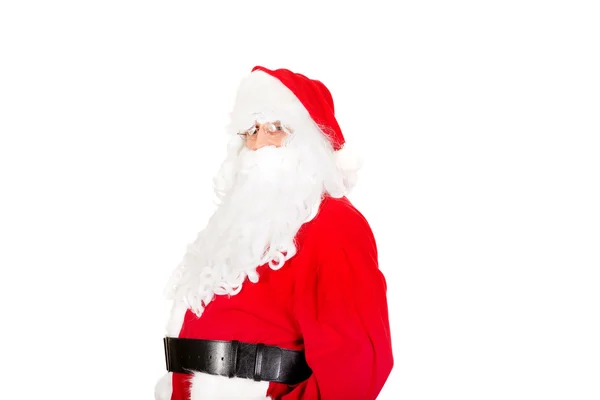 Porträtt av Santa Claus tittar på kameran — Stockfoto