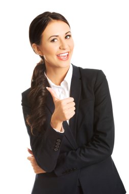 İşkadını jest başparmak ile