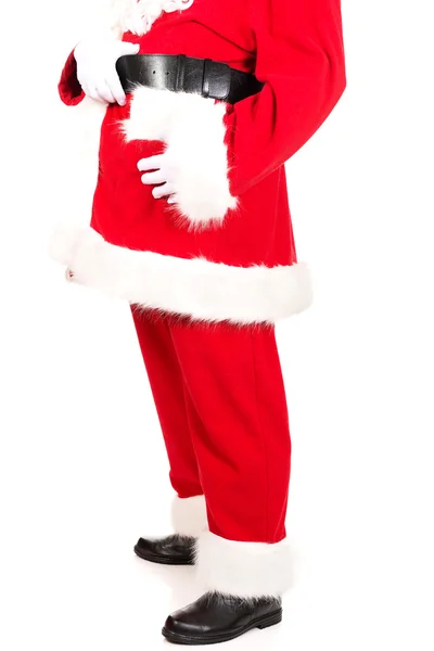 Zamknąć na Santa Claus sylwetka — Zdjęcie stockowe
