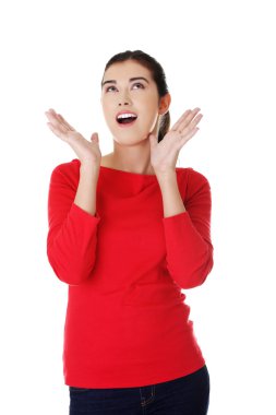 Genç kadın ararken şaşırttı