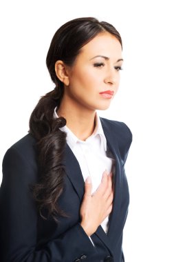 Kalp hastalığı olan iş kadını