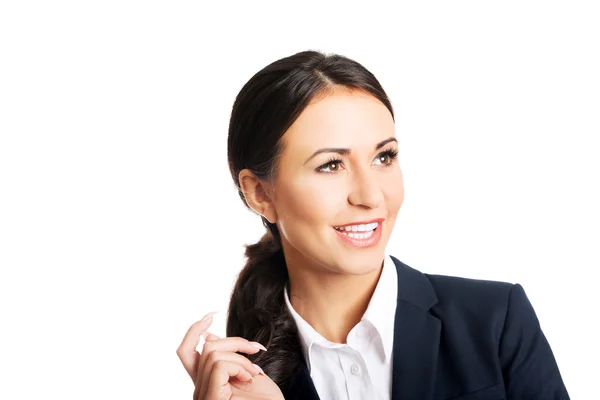 Mujer de negocios confiada sonriendo —  Fotos de Stock