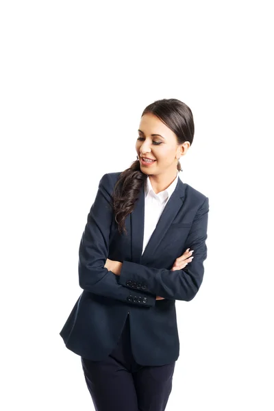 Mujer de negocios sonriente — Foto de Stock