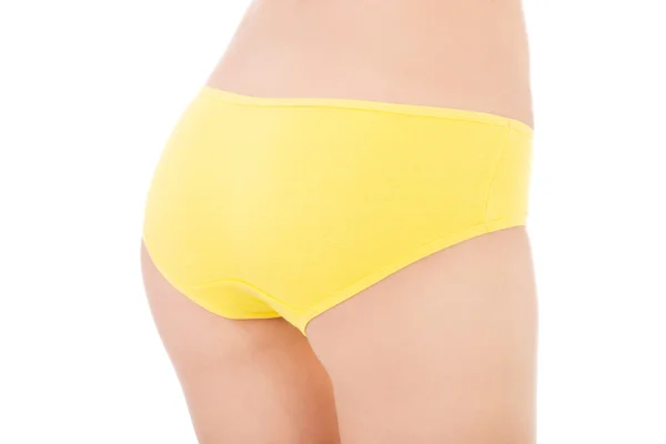 Close up on slim woman buttocks in underwear — Stock Photo, Image