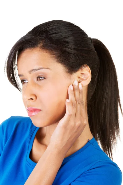 Portrait of a woman suffering from stress — Stock Photo, Image