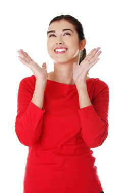 Genç kadın ararken şaşırttı