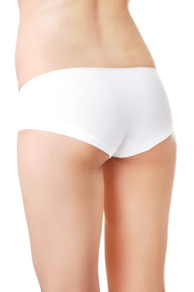 Close up on slim woman buttocks in underwear — Stock Photo, Image