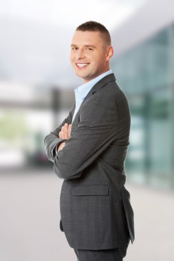 Kendine güvenen işadamı portresi