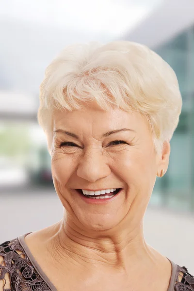 Portrait of an old, elderly lady. — Stock Photo, Image