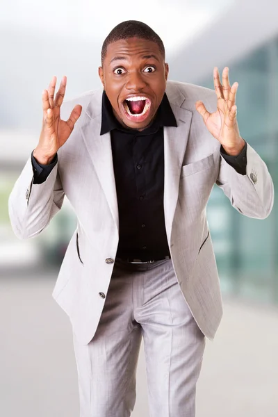 Young angry businessman — Stock Photo, Image