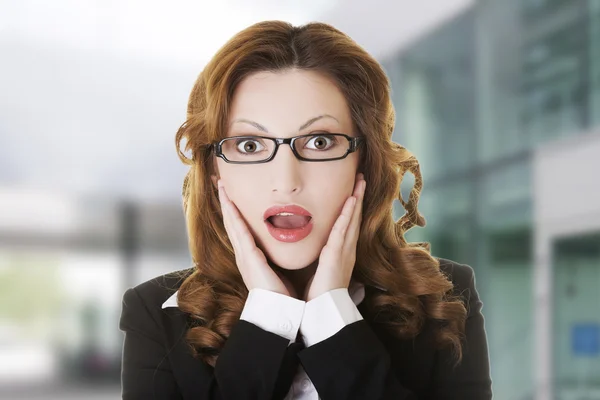 Shocked woman — Stock Photo, Image