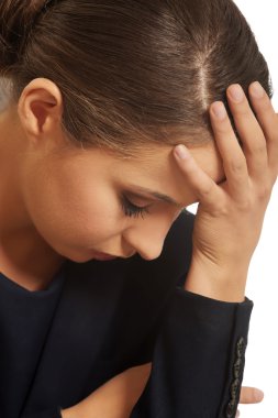 Bir sorun mu yaşıyorsunuz dalgın kadın