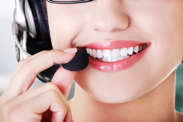 Call center woman — Stock Photo, Image