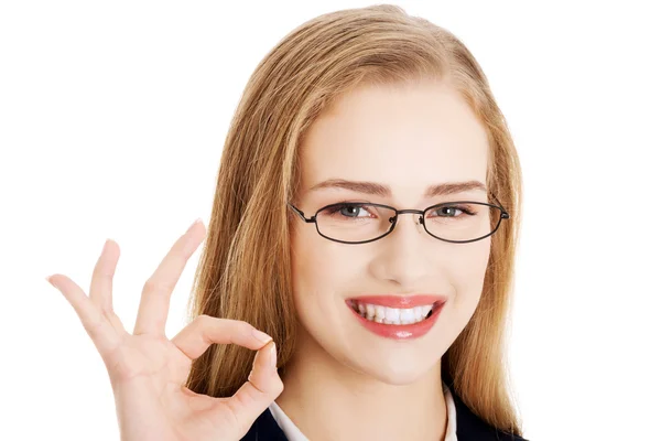 Happy businesswoman — Stock Photo, Image