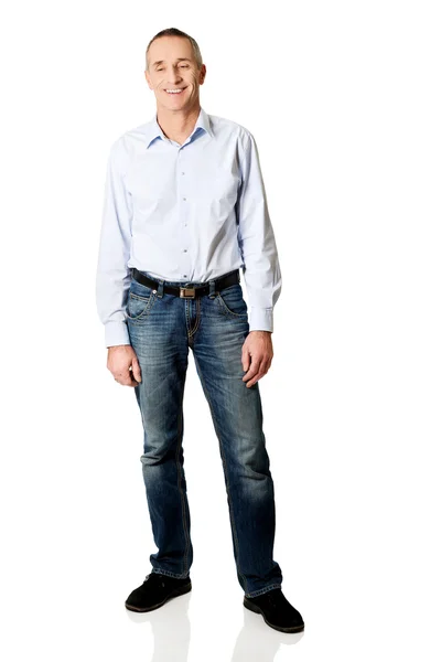 Full length of happy mature man — Stock Photo, Image