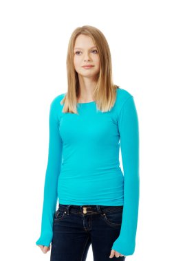 kadın bir gülümseme ile