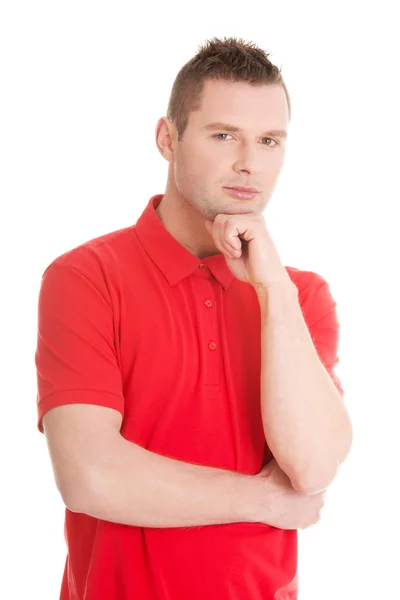 Handsome young thoughtful man — Stock Photo, Image