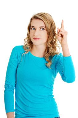 casual kadın bir boşaltmak sunulması.