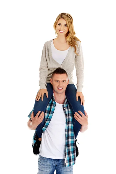 Portrait of happy couple — Stock Photo, Image