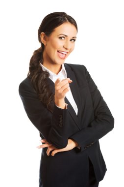 İş kadını seni işaret ediyor.