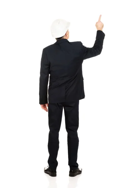 Businessman pointing up — Stock Photo, Image