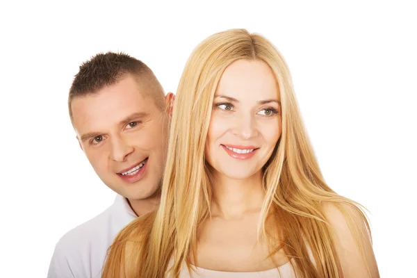 Young smiling couple — Stock Photo, Image