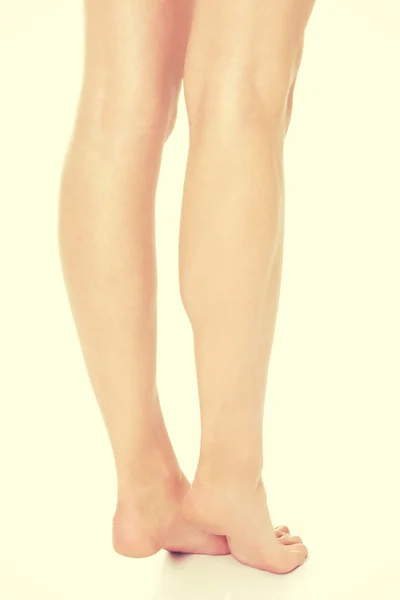 Vacker slät och rakade ben. — Stockfoto