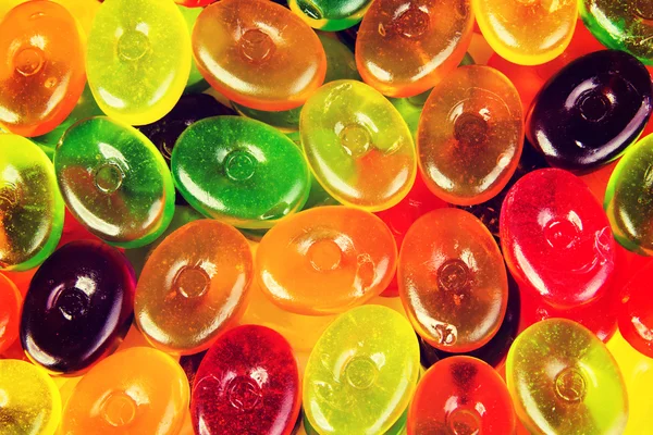 Close up on colorful boiled sweets. — Stock Photo, Image