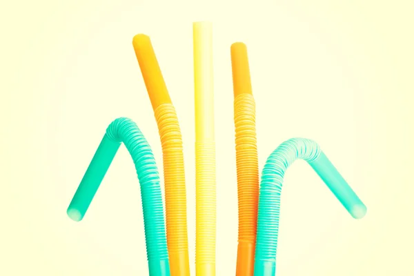 Colorful straws. Vertical view. — Stock Photo, Image