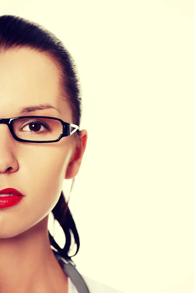 Retrato de hermosa joven mujer de negocios . — Foto de Stock