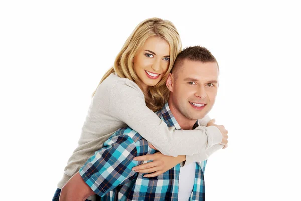 Portrait of happy couple — Stock Photo, Image