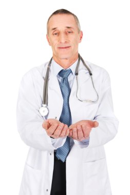 Açık eller erkek doktor