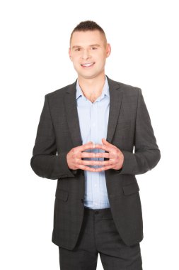 işadamı sıkışık elle